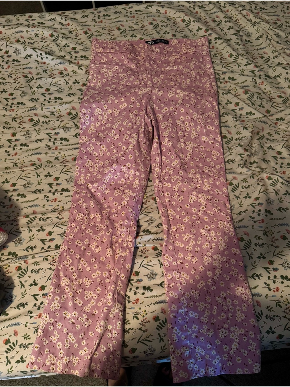 Zara Pink Floral Leggings